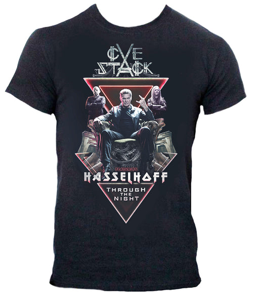 CueStack feat. David Hasselhoff - 'Through the Night' T-Shirt